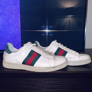 Men’s Gucci Ace Leather Sneaker